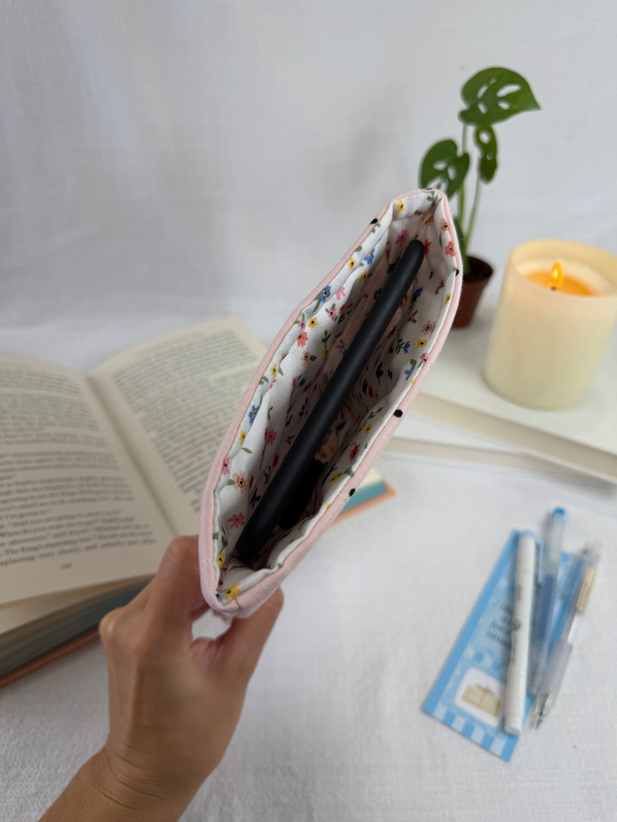 Polkadots on Pink Book Sleeve