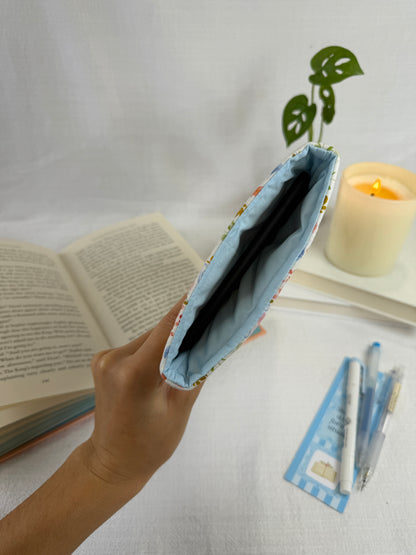 Blue Bow Florals Book Sleeve