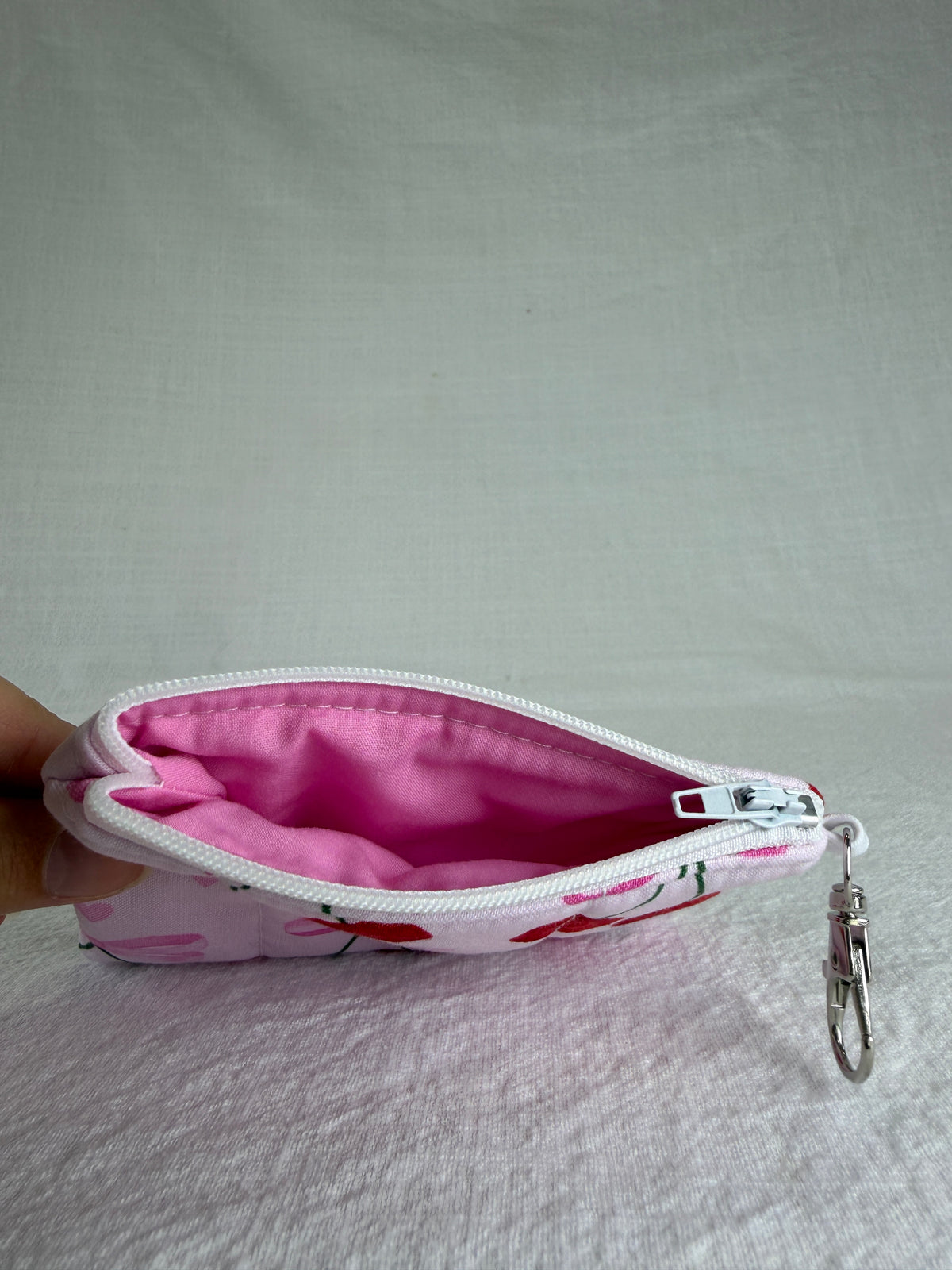 Cherries and Bows Keychain Wallet