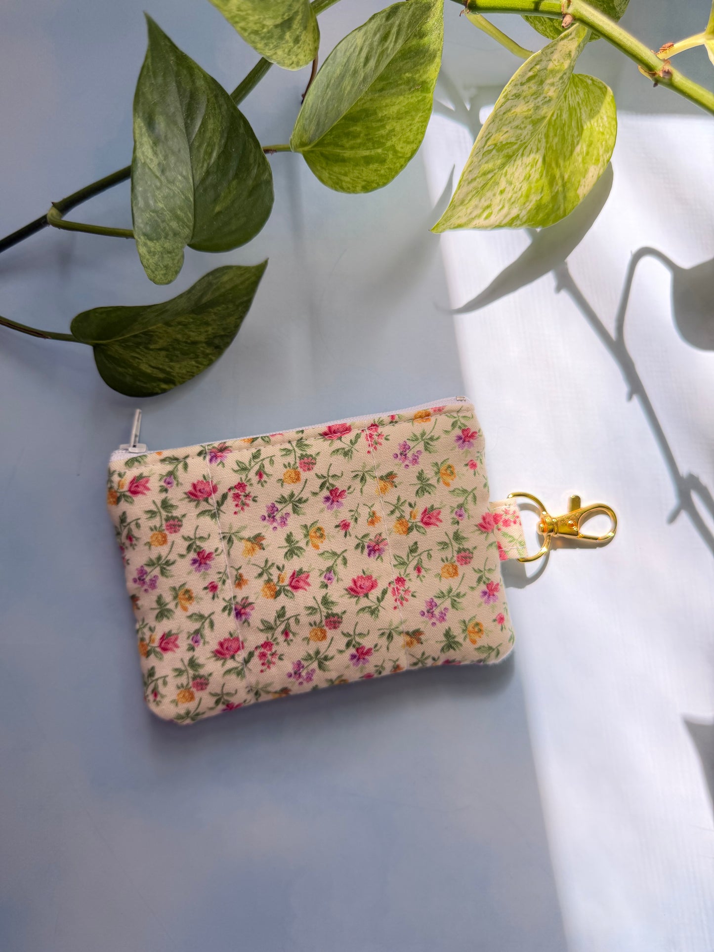 Tiny Roses Keychain Wallet