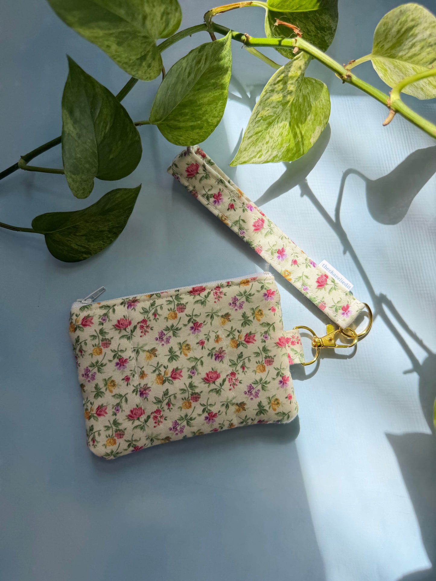 Tiny Roses Keychain Wallet