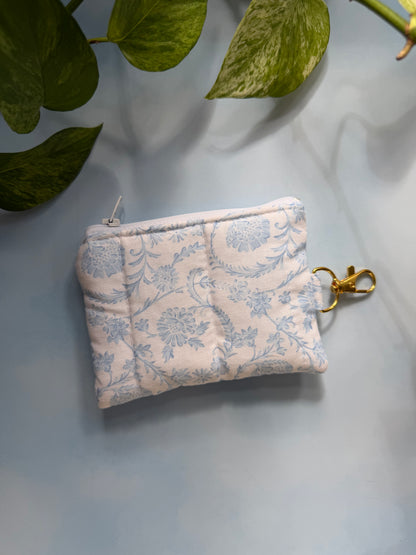 Vintage Blue Keychain Wallet