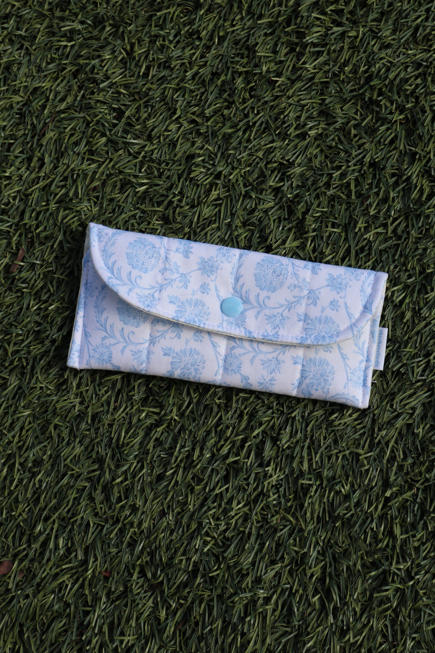 Vintage Blue Glasses Case