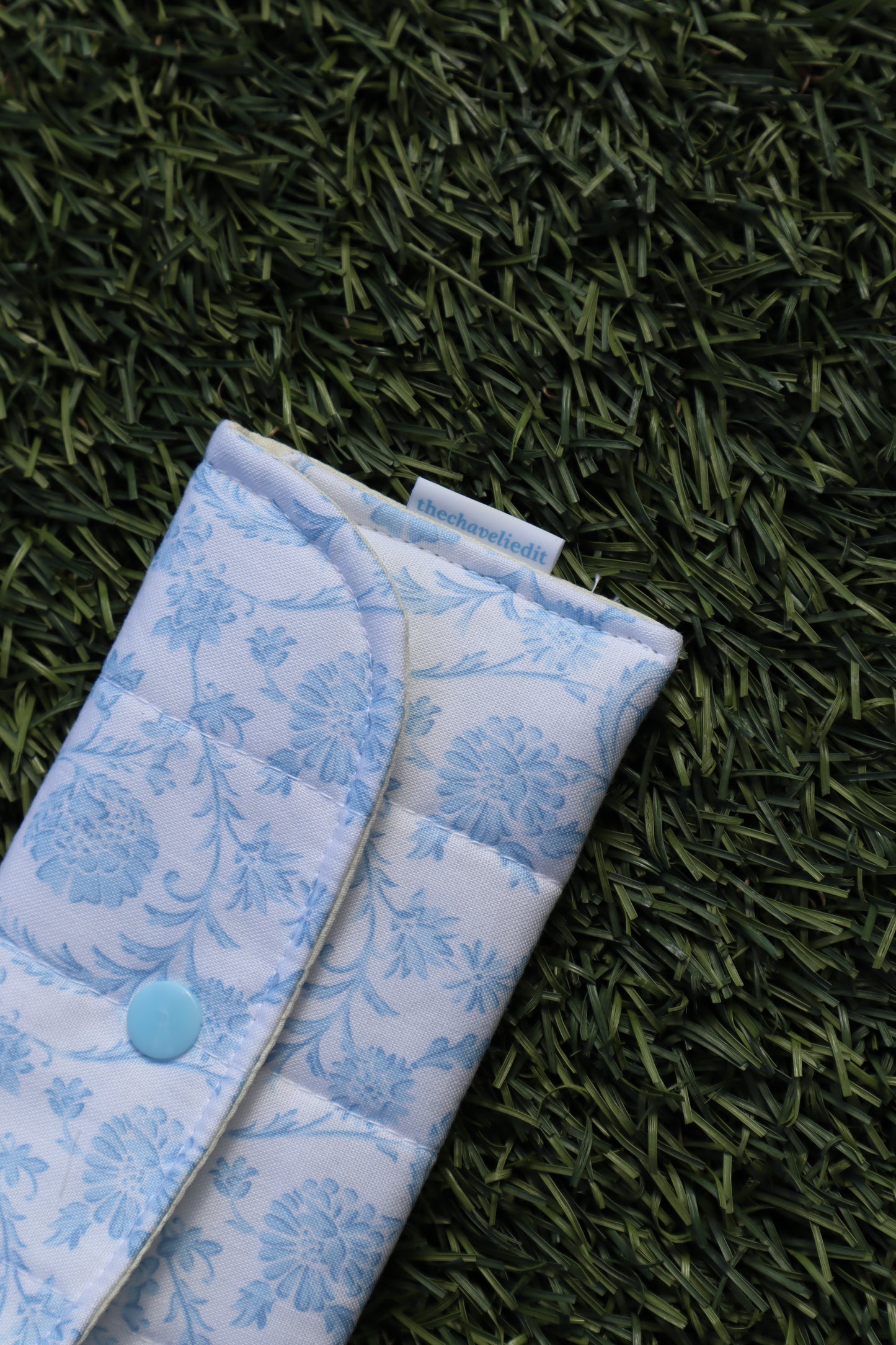 Vintage Blue Glasses Case