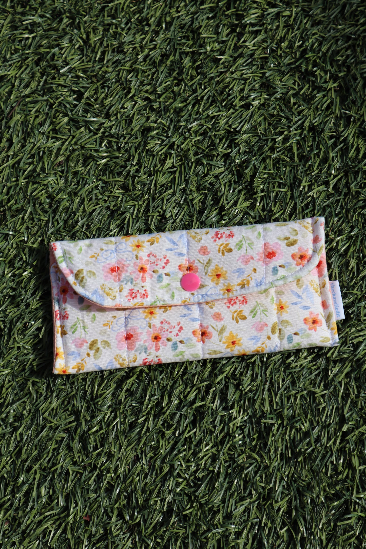 Bow Floral Glasses Case