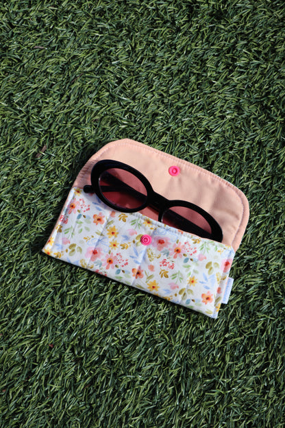Bow Floral Glasses Case