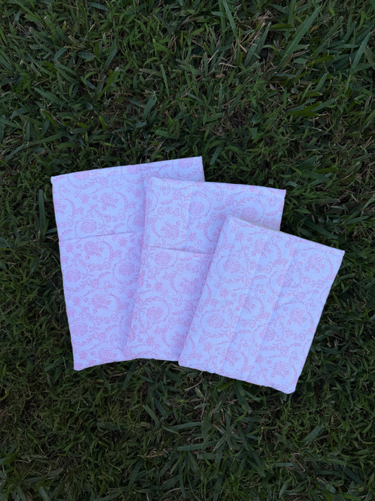 Vintage Pink Book Sleeve