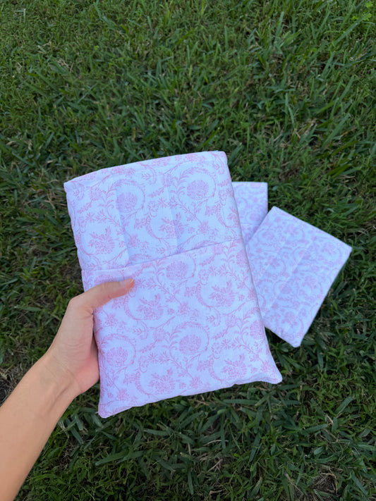 Vintage Pink Book Sleeve