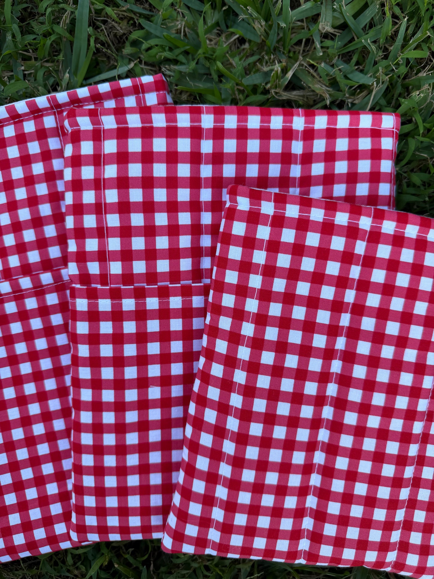 Red Gingham Book Sleeve