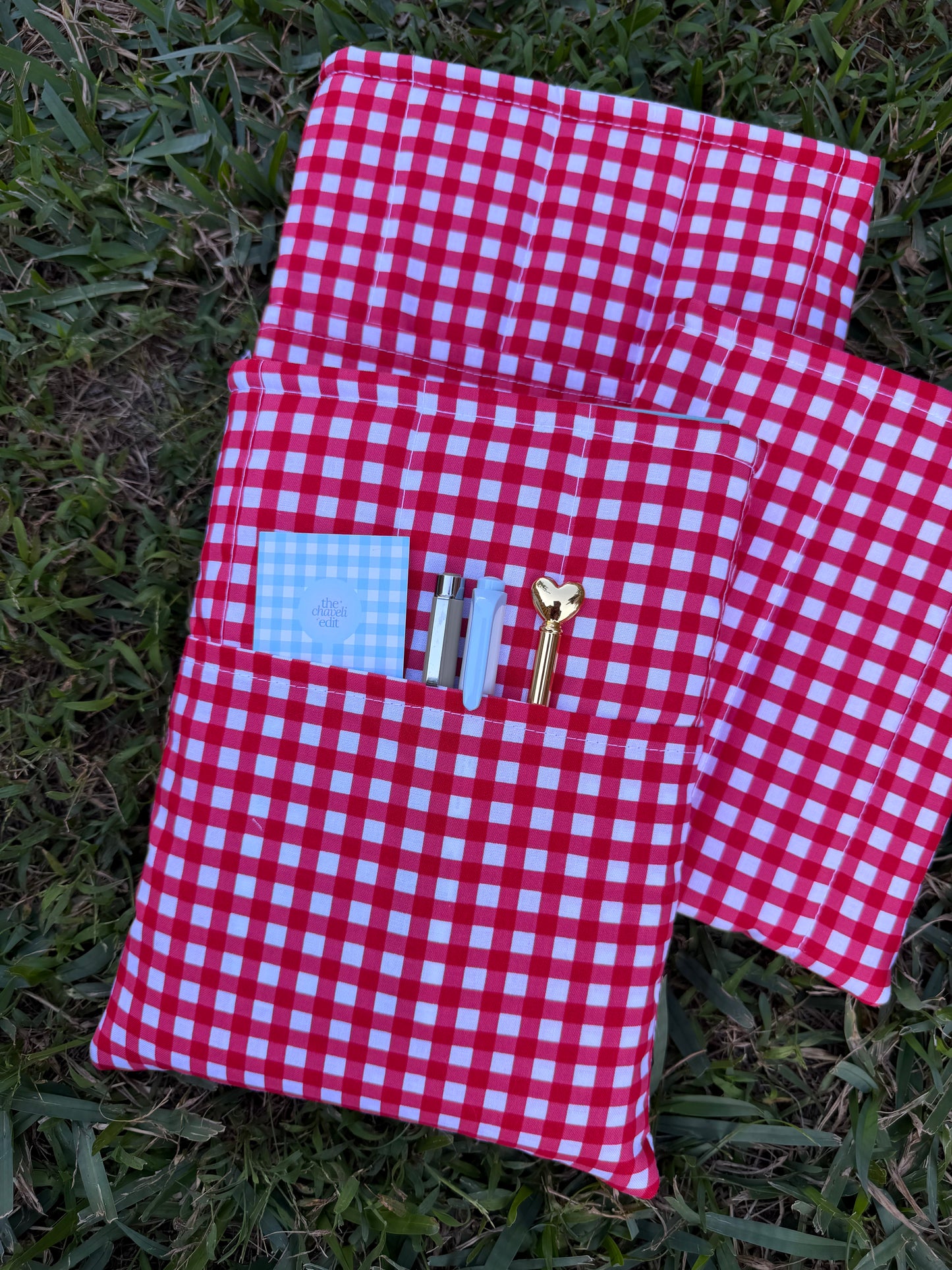 Red Gingham Book Sleeve