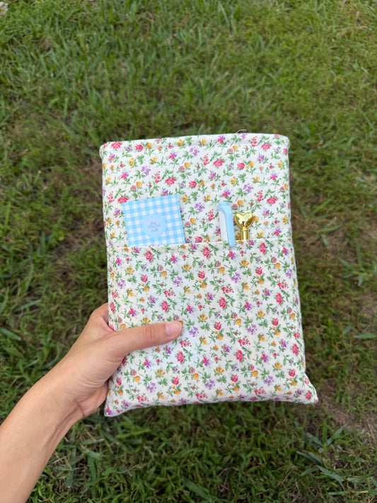 Vintage Purple Roses Book Sleeve