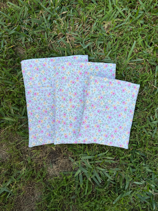 Dusty Pink Flowers Book Sleeve