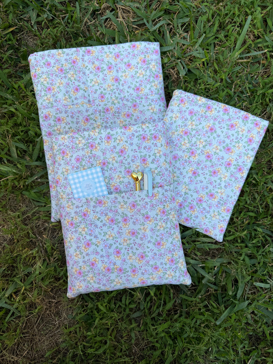 Dusty Pink Flowers Book Sleeve