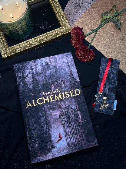 Rose and Paper Crane Charm Bookmark