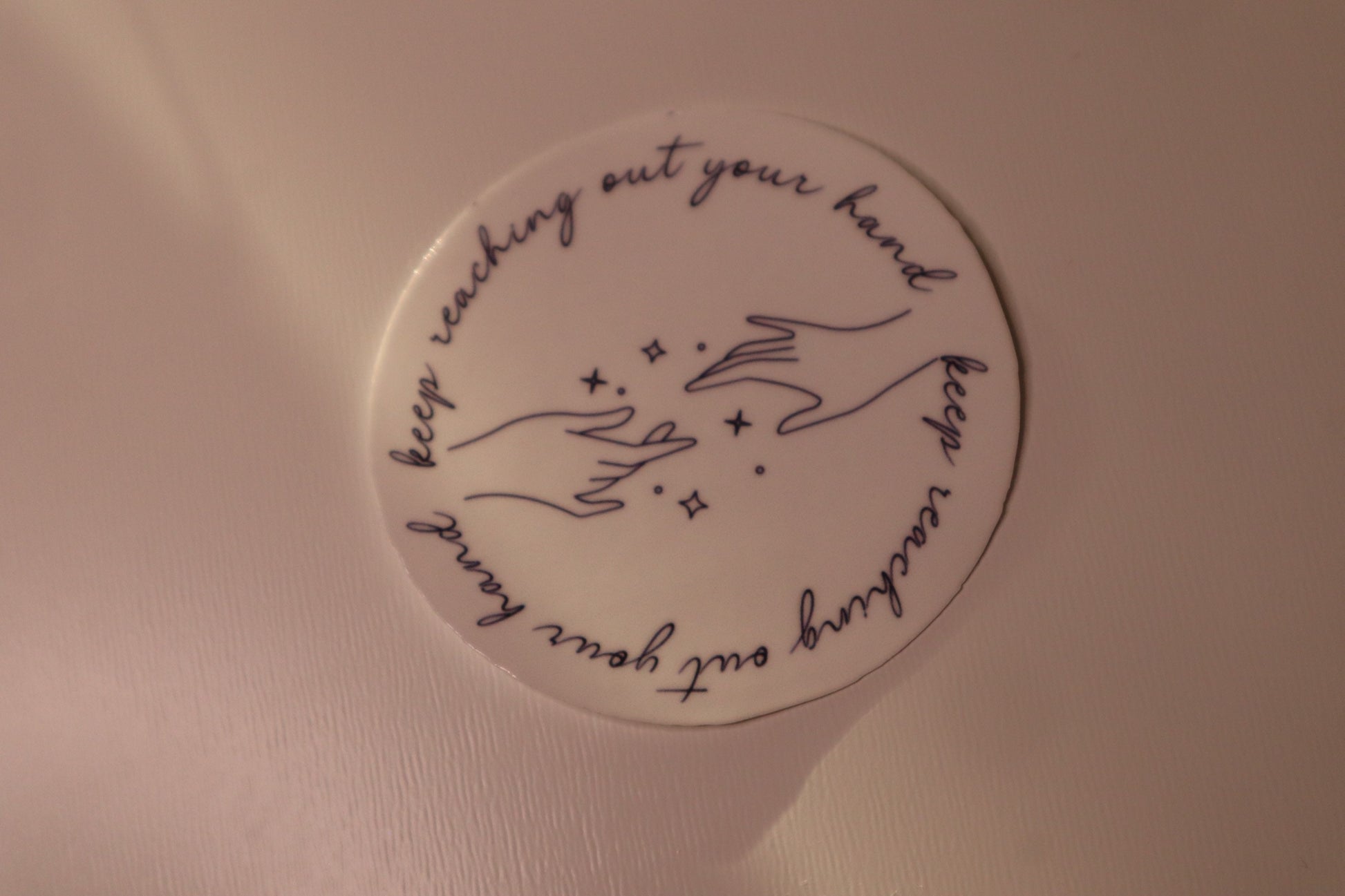 Acotar Quote Sticker Nesta and Cassian | keep reaching out your hand | bookish sticker | laptop sticker | water bottle sticker