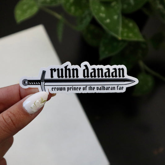 Book Sticker Crescent City Ruhn Danaan Sticker For Kindle Bookish Sticker For Reader Gift For Her Aesthetic Sticker Booktok Sticker