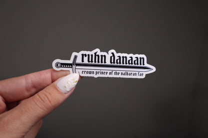 Book Sticker Crescent City Ruhn Danaan Sticker For Kindle Bookish Sticker For Reader Gift For Her Aesthetic Sticker Booktok Sticker