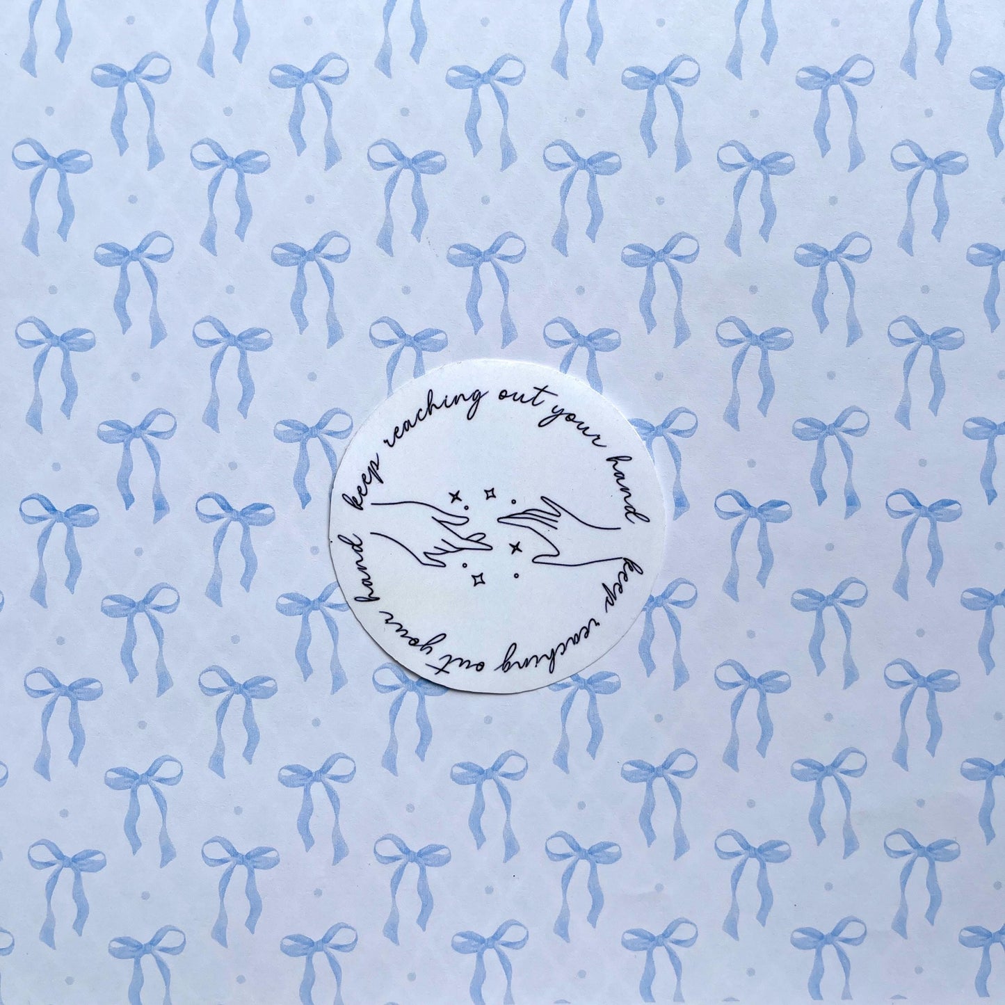 Acotar Quote Sticker Nesta and Cassian | keep reaching out your hand | bookish sticker | laptop sticker | water bottle sticker