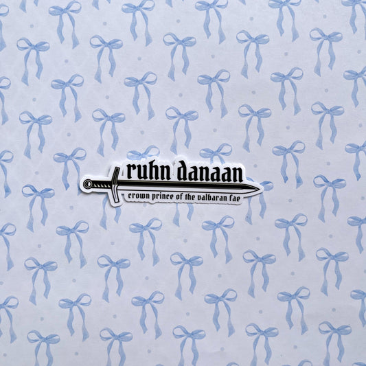 Book Sticker Crescent City Ruhn Danaan Sticker For Kindle Bookish Sticker For Reader Gift For Her Aesthetic Sticker Booktok Sticker