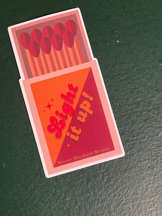 Crescent City Light It Up Sticker | book sticker laptop sticker | bookish sticker