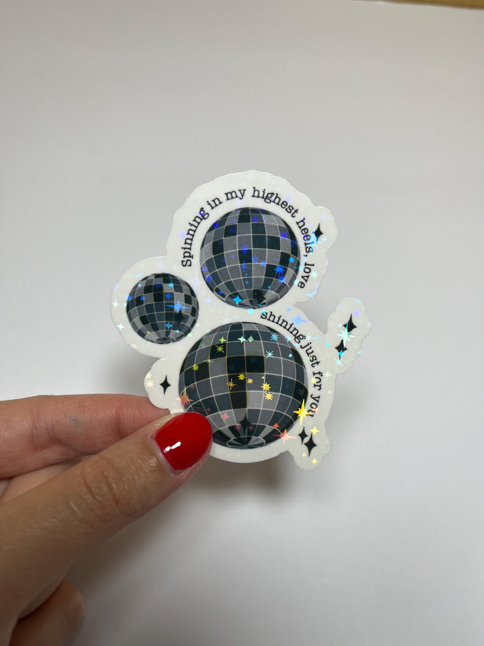 Taylor Swift Stickers, Aesthetic, Mirrorball Sticker, Sticker Pack Cute Bookish Stickers, Cute Stickers, Holographic Sticker, Folklore Merch