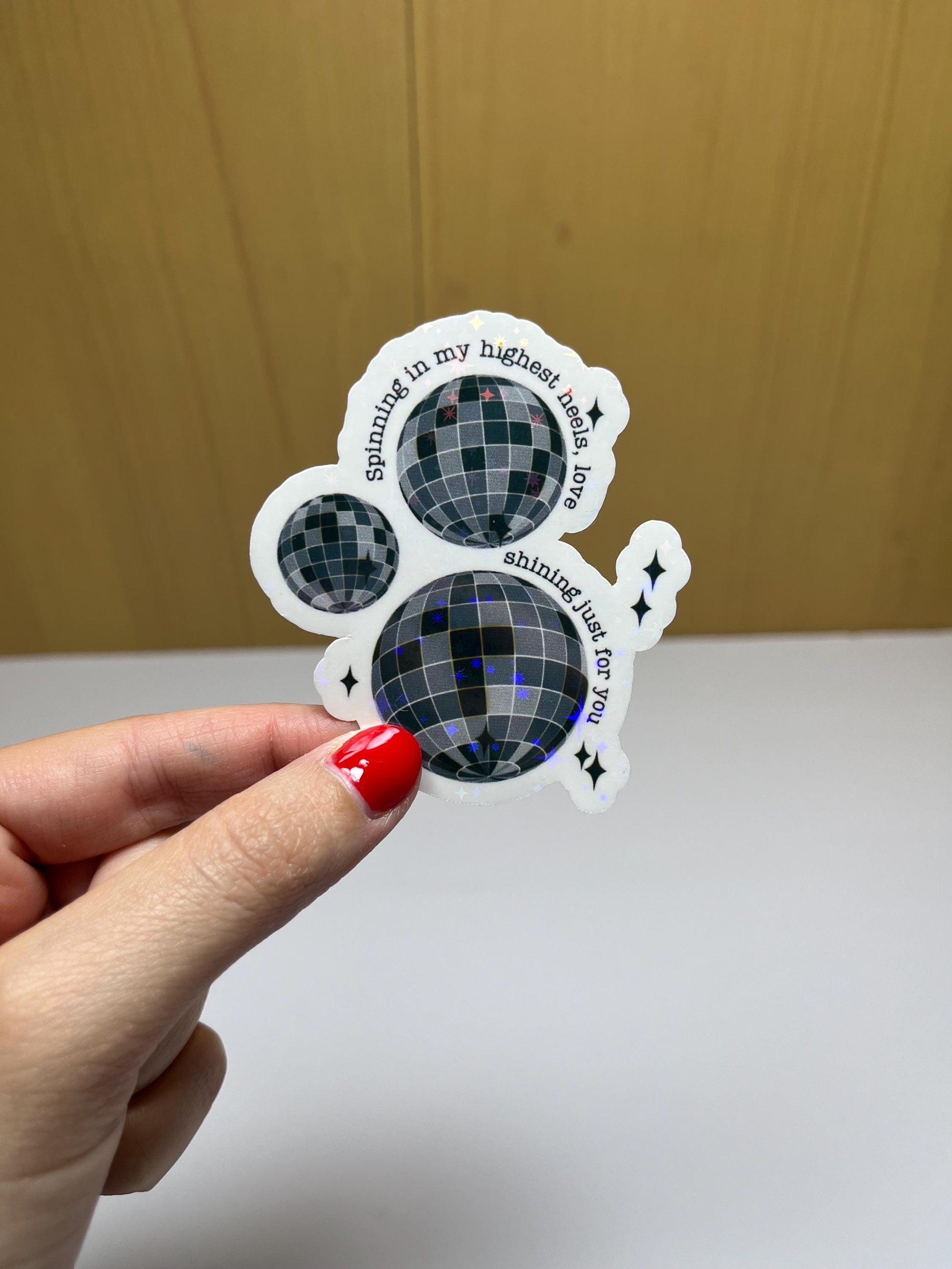 Taylor Swift Stickers, Aesthetic, Mirrorball Sticker, Sticker Pack Cute Bookish Stickers, Cute Stickers, Holographic Sticker, Folklore Merch