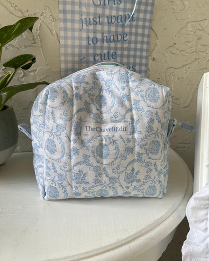 Handmade Quilted MakeUp Bag | Travel Make Up Bag | Makeup Bag | Purse Organizer | Cosmetic Pouch | Bridal Party Gift for Her