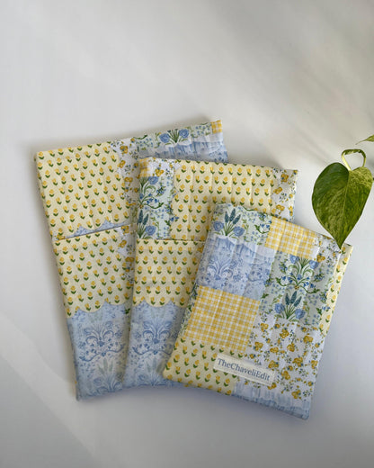 Quilted Book Sleeve, Book Lover Gift, Quilted Kindle Sleeve, Book Holder, Gift for Her, Reader Gift Bookish Gifts Bible Cover Tablet Sleeve
