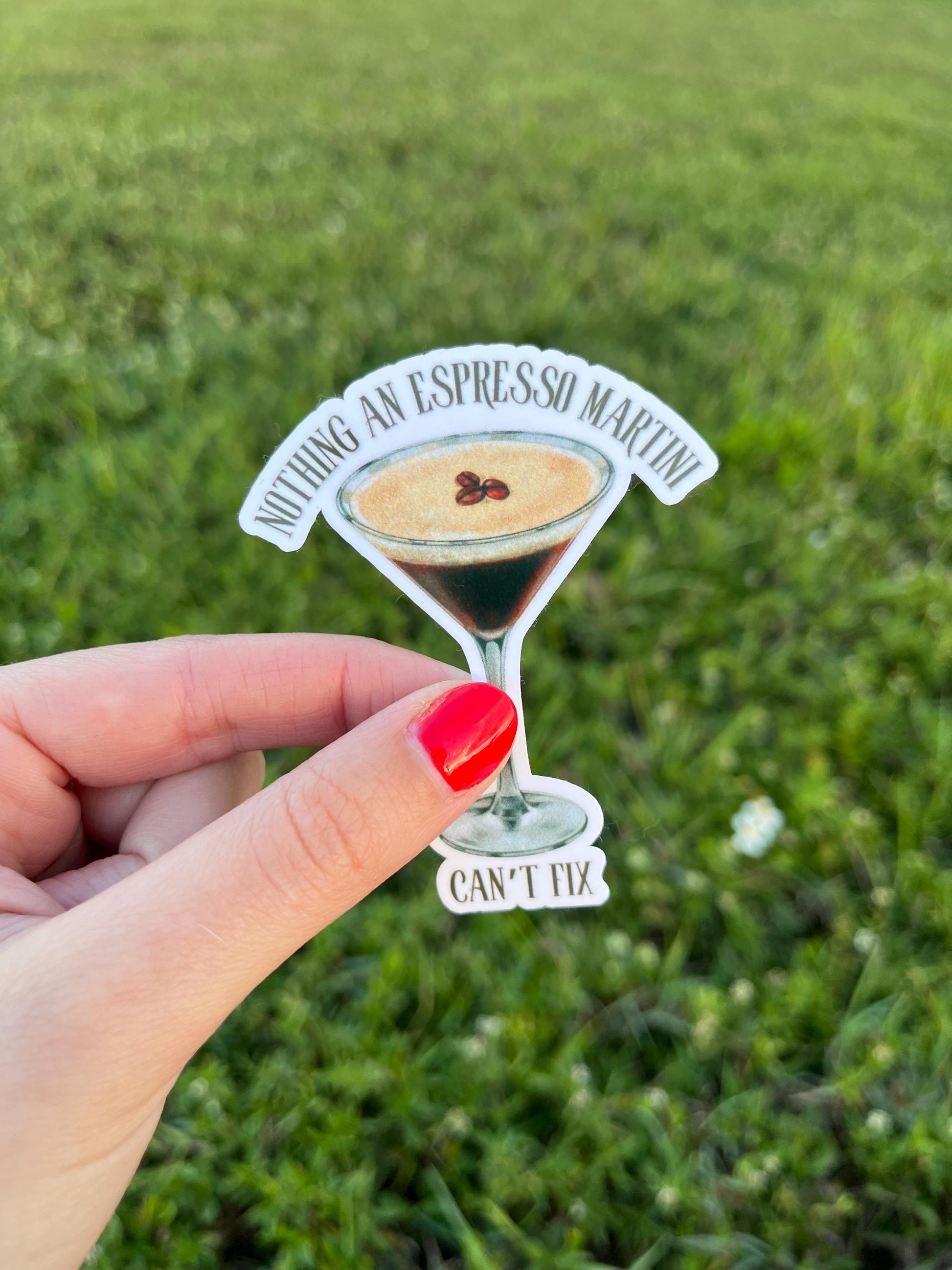 Espresso Martini Sticker, Kindle Sticker, Aesthetic Stickers, It girl Stickers, Cute Girly Stickers, Cute Stickers