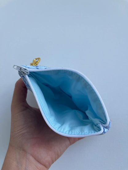 Keychain Wallet Zipper Pouch Quilted Pouch Handmade Gift for Her Airpods Case Small Wallet Coin Purse Quilted Bag