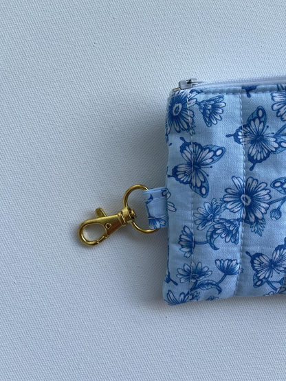 Keychain Wallet Zipper Pouch Quilted Pouch Handmade Gift for Her Airpods Case Small Wallet Coin Purse Quilted Bag
