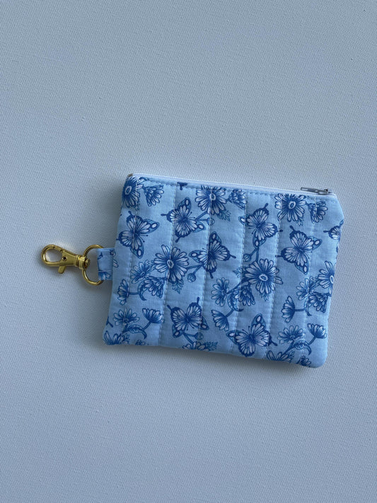 Keychain Wallet Zipper Pouch Quilted Pouch Handmade Gift for Her Airpods Case Small Wallet Coin Purse Quilted Bag