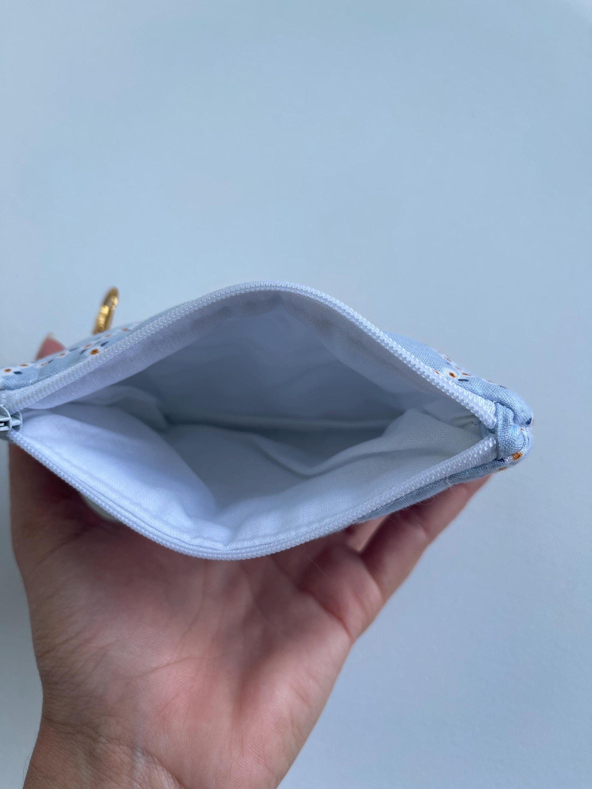 Keychain Wallet Zipper Pouch Quilted Pouch Handmade Gift for Her Airpods Case Small Wallet Coin Purse Quilted Bag
