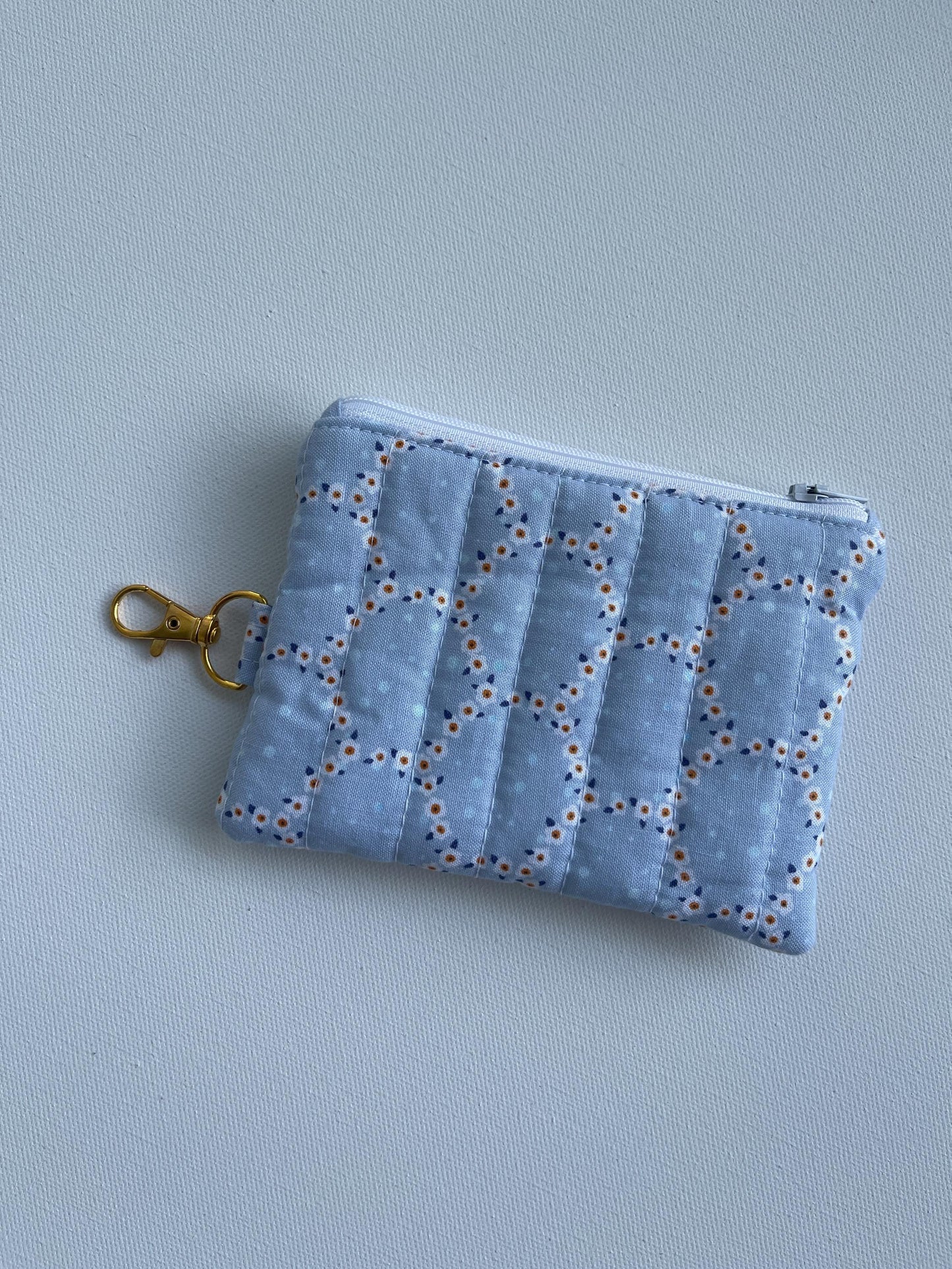 Keychain Wallet Zipper Pouch Quilted Pouch Handmade Gift for Her Airpods Case Small Wallet Coin Purse Quilted Bag