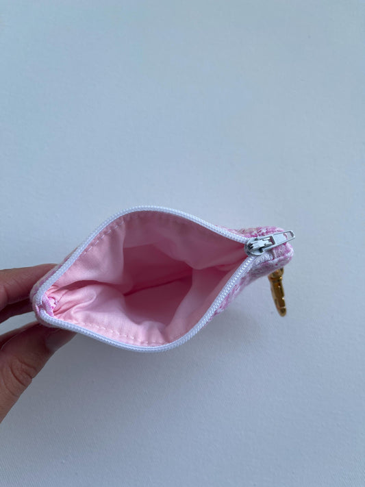 Keychain Wallet Small Zipper Pouch Quilted Pouch Handmade Gift for Her Airpods Case Small Wallet Coin Purse Quilted Bag