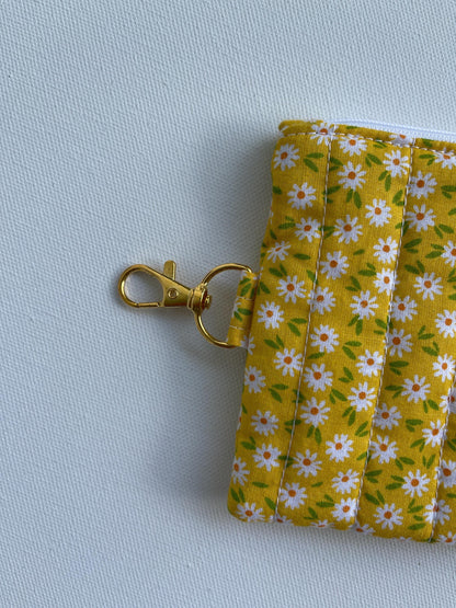 Keychain Wallet Zipper Pouch Quilted Pouch Handmade Gift for Her Airpods Case Small Wallet Coin Purse Quilted Bag