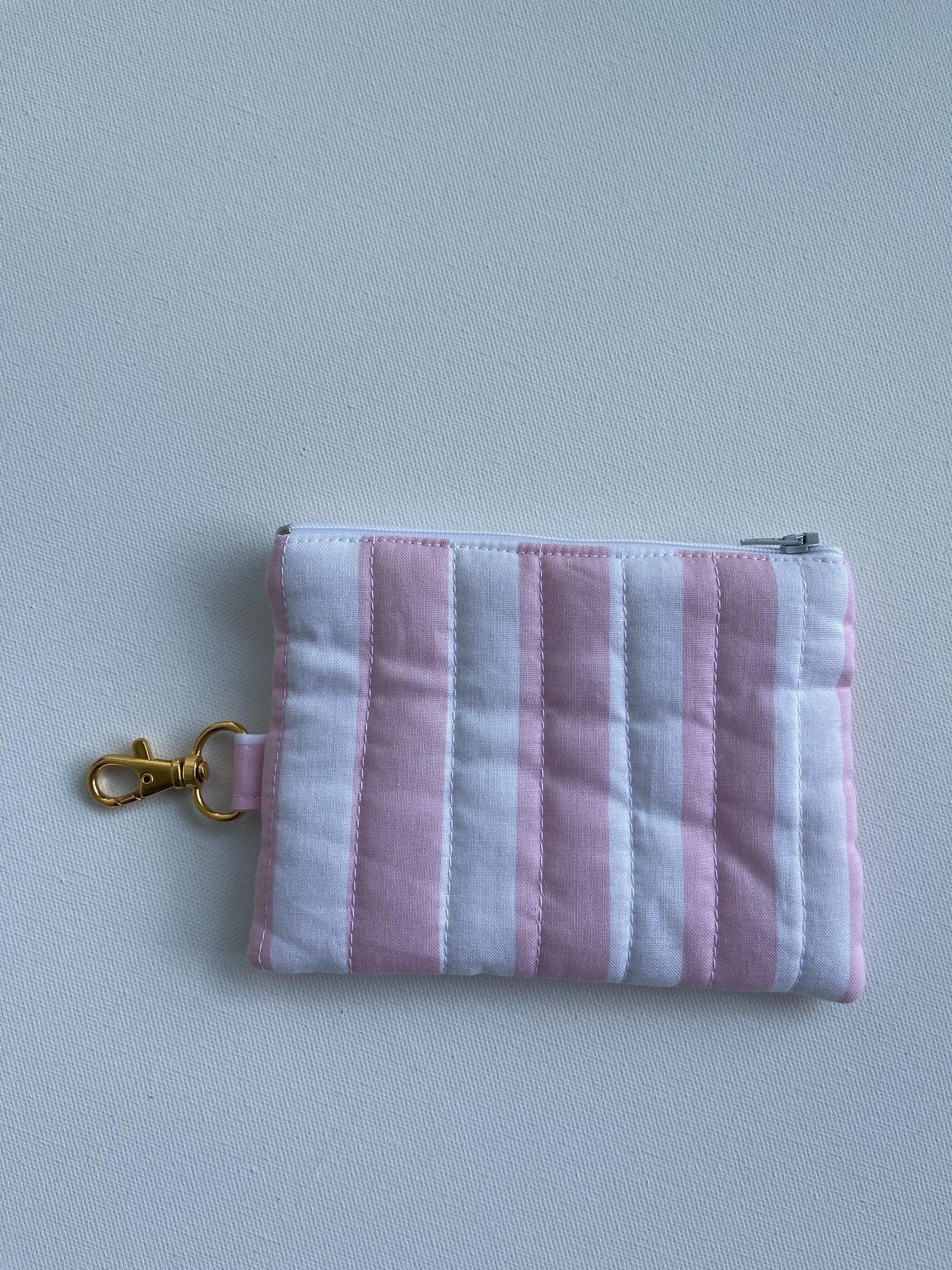 Keychain Wallet Zipper Pouch Quilted Pouch Handmade Gift for Her Airpods Case Small Wallet Coin Purse Quilted Bag