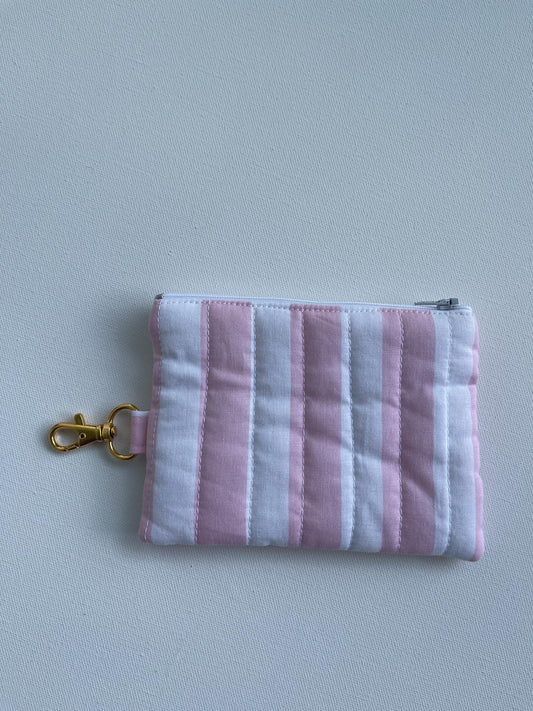 Keychain Wallet Zipper Pouch Quilted Pouch Handmade Gift for Her Airpods Case Small Wallet Coin Purse Quilted Bag