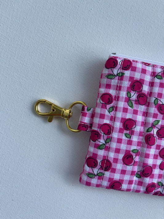 Keychain Wallet Zipper Pouch Quilted Pouch Handmade Gift for Her Airpods Case Small Wallet Coin Purse Quilted Bag