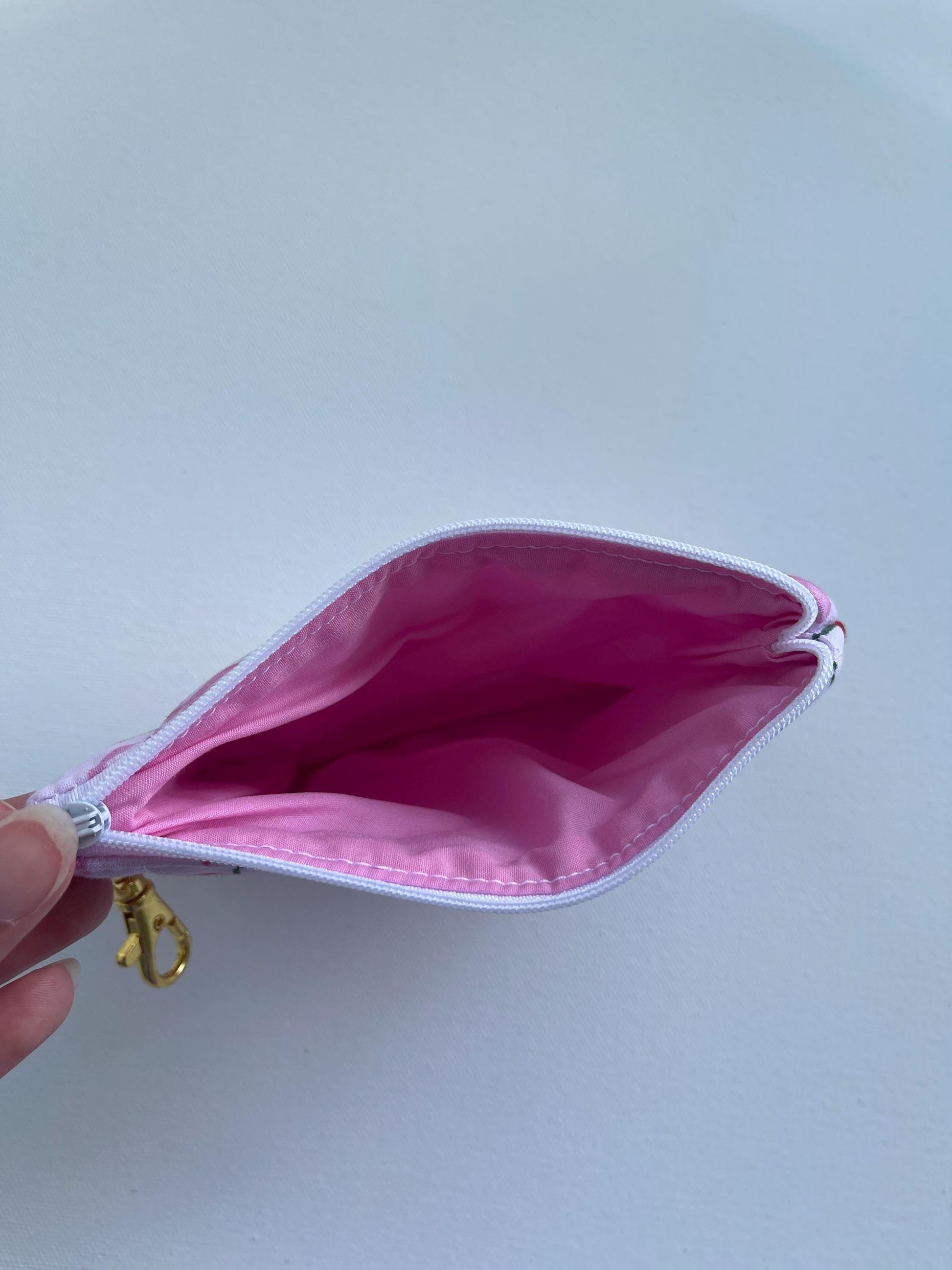 Keychain Wallet Zipper Pouch Quilted Pouch Handmade Gift for Her Airpods Case Small Wallet Coin Purse Quilted Bag