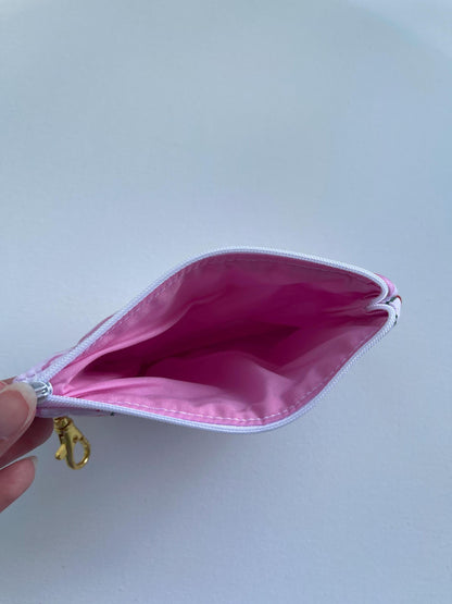 Keychain Wallet Zipper Pouch Quilted Pouch Handmade Gift for Her Airpods Case Small Wallet Coin Purse Quilted Bag