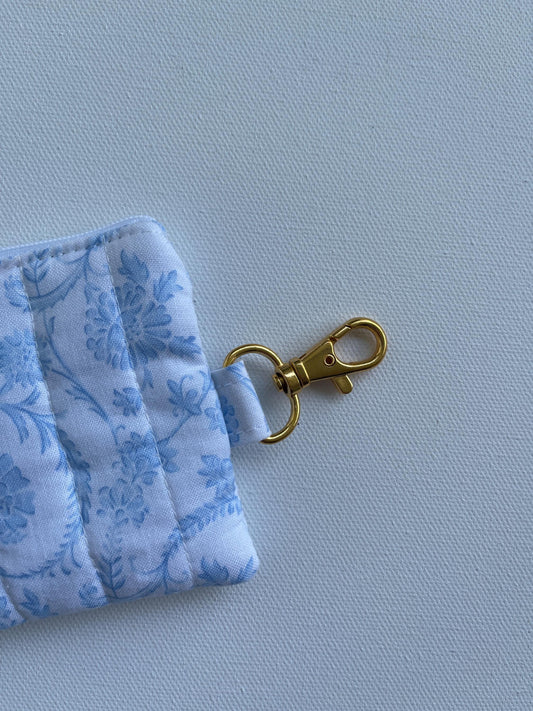 Keychain Wallet Small Zipper Pouch Quilted Pouch Handmade Gift for Her Airpods Case Small Wallet Coin Purse Quilted Bag