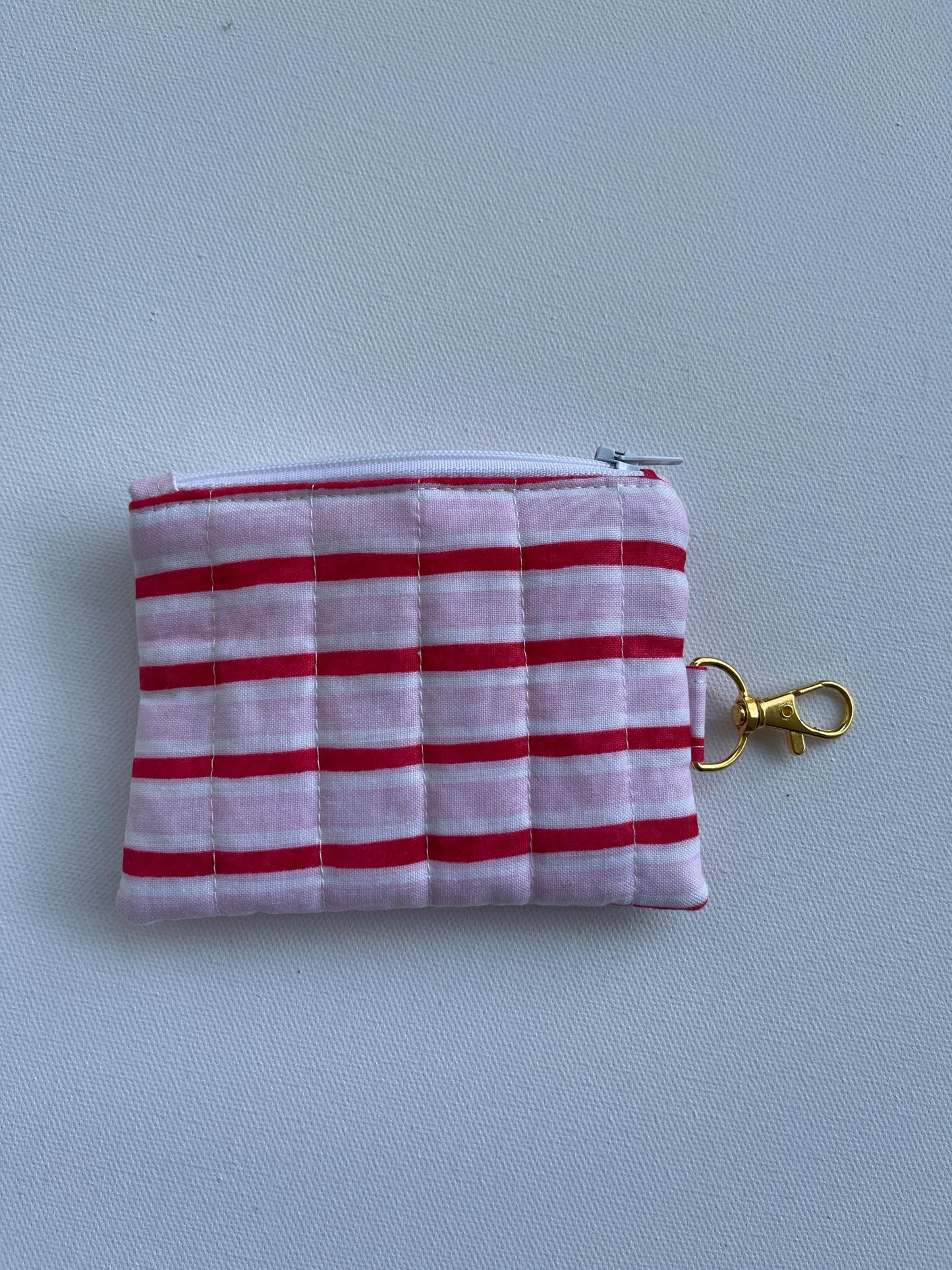 Keychain Wallet Small Zipper Pouch Quilted Pouch Handmade Gift for Her Airpods Case Small Wallet Coin Purse Quilted Bag